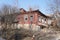 Abandoned and evicted house in the provincial town of Zaraysk