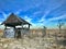 Abandoned farm in the desert