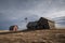 Abandoned farmhouse in rural alberta Canada