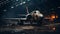 Abandoned Fighter Jet In Dimitry Roulland Style: Atmospheric Shots In An Old Warehouse
