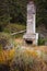 Abandoned fireplace spotted on a trail on Corral Canyon, Malibu