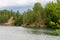 Abandoned flooded quarry, Czech republic