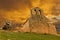 Abandoned hermitage in the castle of Gormaz, Soria