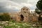 Abandoned historic ruins of medieval castle