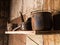 Abandoned home in Humberstone ghost town in Northern Chile