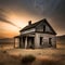 Abandoned house - ai generated image