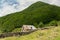 Abandoned house in a small mountain village, concept - immigration, search for a better life in big cities