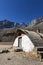 Abandoned housing detail in the andes mountain range