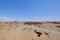 Abandoned Humberstone and Santa Laura saltpeter works factory, near Iquique, northern Chile, South America