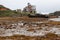 Abandoned Institute of marine biology in the Russian North on the Barents sea