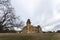 The abandoned Kegl castle in Csalapuszta, Hungary on a winter day