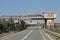 Abandoned loading bridge over a street in the Port of Ghent