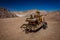 Abandoned machine in the desert for salt mining industry