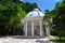 Abandoned Matinloc Shrine at the western coast of Matinloc Island at Palawan in Philippines