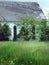 Abandoned meeting house or church in the country