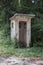 An abandoned military guardhouse