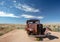 Abandoned Model T on Route 66 in the Painted Desert National Park in Arizona USA