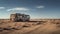 Abandoned Motorhome On Desolate Road - Volumetric Lighting - Professional Photography