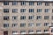 Abandoned multi-story building. Abandoned sanatorium or dormitory