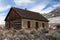 Abandoned old homestead log cabin