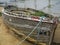 Abandoned old rowing boat wreak