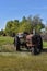 Abandoned old rusty tractor