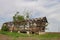 Abandoned old silo at country side