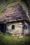 Abandoned old traditional romanian mountain house