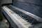 Abandoned piano in Pripyat in Chernobyl