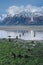 Abandoned Port Dock on Remote Alaska Beach