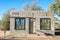 Abandoned post office building near Kelso town in the middle of Mojave Desert