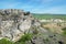 Abandoned quarry for limestone mining.