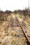 Abandoned rail line