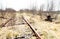 Abandoned rail line