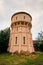 Abandoned railway water tower