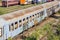 Abandoned romanian train in depot