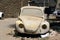 Abandoned and ruined volkswagen beetle