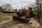 Abandoned Russian self propelled gun in Chernobyl Exclusion Zone,