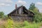 Abandoned Russian traditional rural house