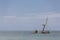 Abandoned ship cemetery on Ocean