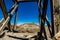 Abandoned Star Mine high on a hill. Drumheller Alberta Canada