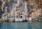 Abandoned sulphur mines & x28;& x27;Thiorichia& x27;& x29; in Milos Island, Greece