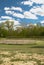 Abandoned tennis court