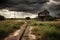 Abandoned Texas town awaits the storm. Generative AI