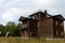 Abandoned tourist complex `Eldorado` at the mouth of the river Inya Altai Territory