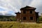 Abandoned tourist complex `Eldorado` at the mouth of the river Inya Altai Territory