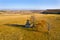 Abandoned tower on autumn hill