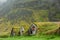 Abandoned turf houses in Nupsstadur, Iceland