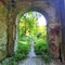 Abandoned Villa Becker in Turin city, Italy. Art, architecture and splendour