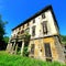 Abandoned Villa Becker in Turin city, Italy. Art, architecture and splendour